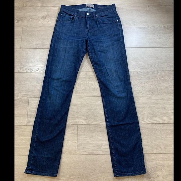 7 for All Mankind Slimmy Weightless Denim Dark Wash Jeans - Picture 3 of 16